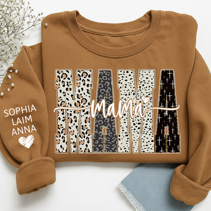 Custom Bible Style Mama Sweatshirt – Personalized Gift for Mom, Mama, or Grandma with Grandkids’ Names