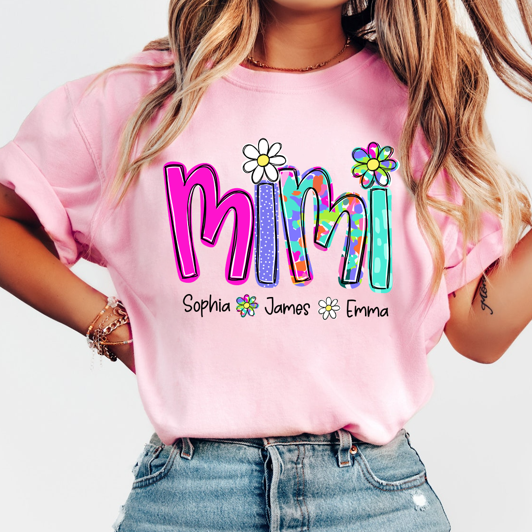 Personalized Summer Mimi Sweatshirt, Custom Nickname For Grandma And Kids