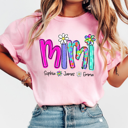 Personalized Summer Mimi Sweatshirt, Custom Nickname For Grandma And Kids