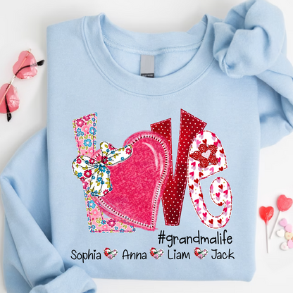 Love Custom Grandma Life And Kids Valentine's Day  LTP01