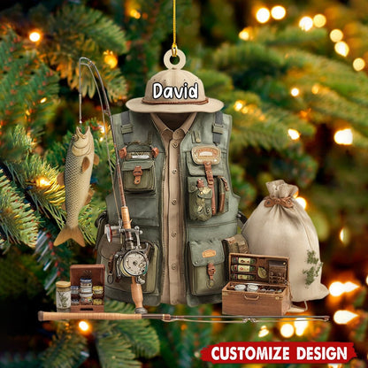 Personalized Fishing Ornament