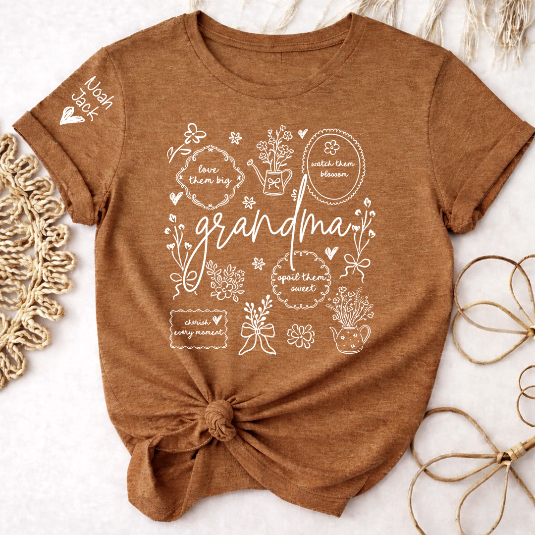 A Classic Floral Print T-shirt For Grandma, The Perfect Mother's Day Gift