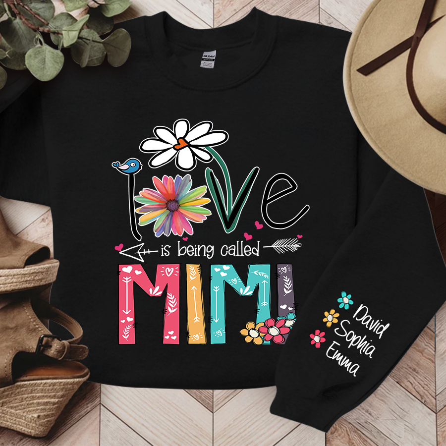 Love Is Being Called Mimi And Grandkids TH Sweatshirt