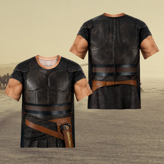 Odysseus Armor 3D T-Shirt | Ancient Greek Warrior Costume | Odyssey Inspired All Over Print Tee