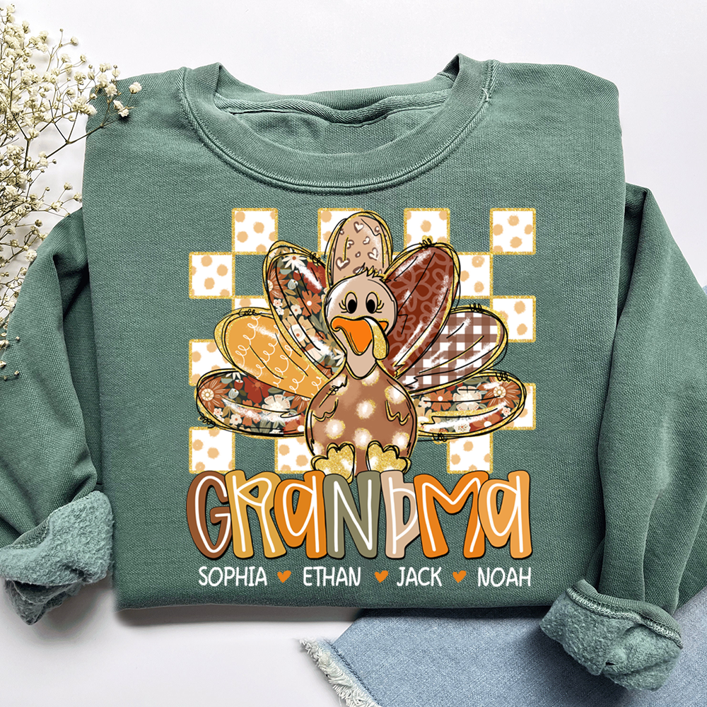Thanksgiving Girly Fall For Gift Grandma And Kids