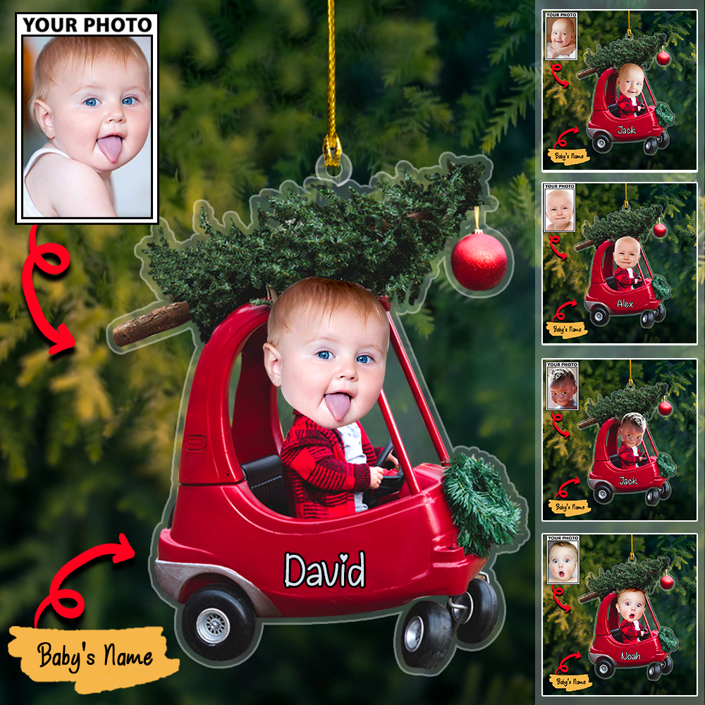 Personalized Acrylic Christmas Ornaments For Custom Car Trees Baby Photos