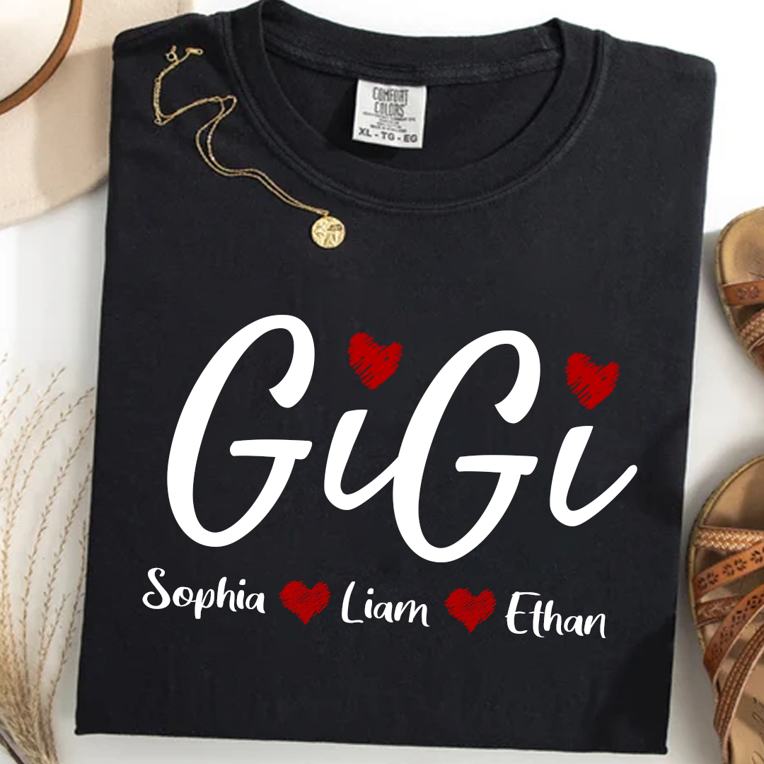 Comfort Colors® Personalized Grandma, Gift For Gigi Est And kids 2025
