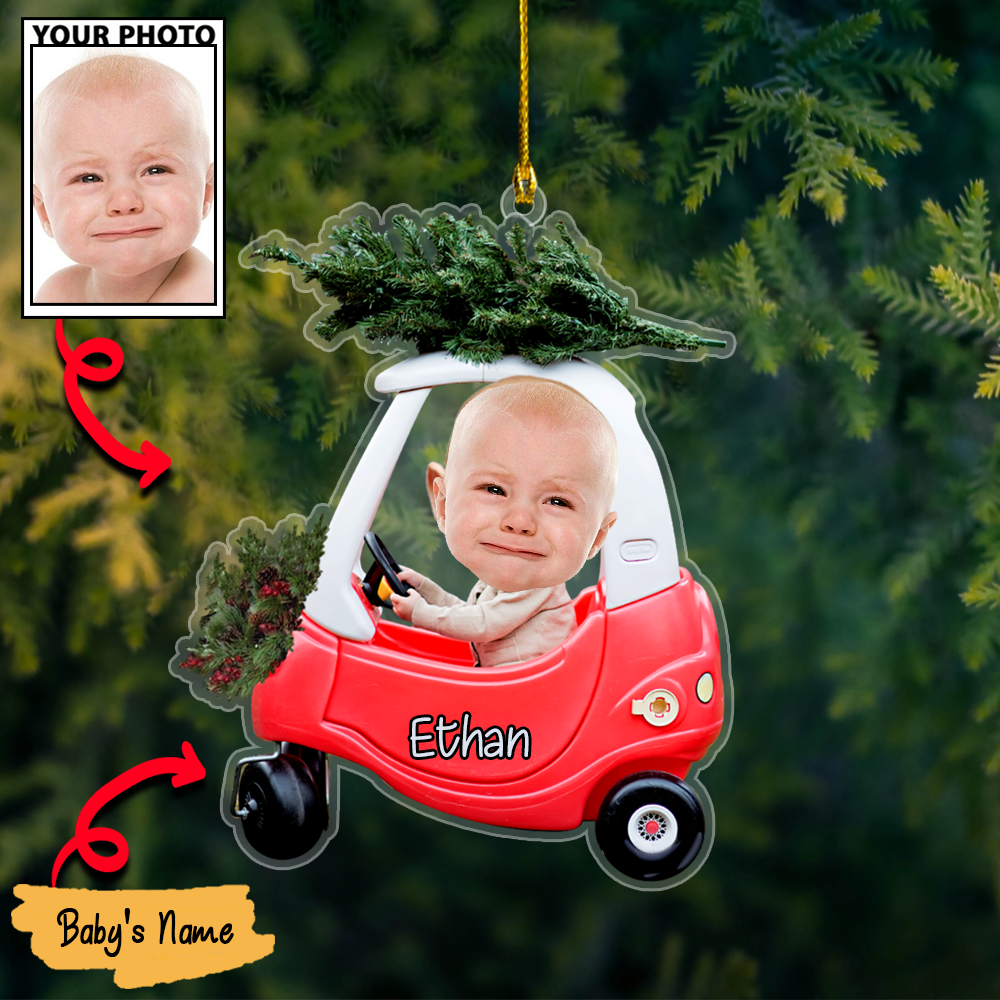 Personalized Acrylic Christmas Ornaments For Custom Car Trees Baby Photos