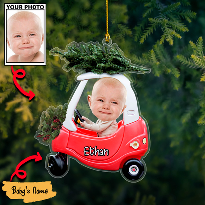 Personalized Acrylic Christmas Ornaments For Custom Car Trees Baby Photos
