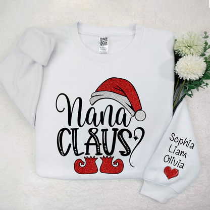 Sparkling Christmas Custom Nana Claus And Kids LTP01