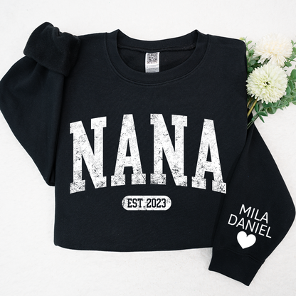 Personalize Nana, Mimi, Grandma And Kids CTH01 Sweatshirt