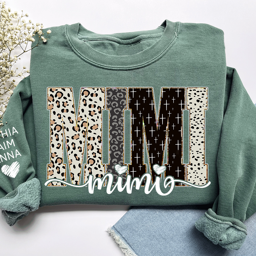 Custom Mimi Sweatshirt Bible Style Design, Gifts for Gigi and Kids, Meaningful Gifts for Loved Ones