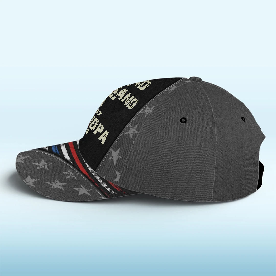 Personalized Legend Husband Dad Papa Since Father's Day 3D Cap