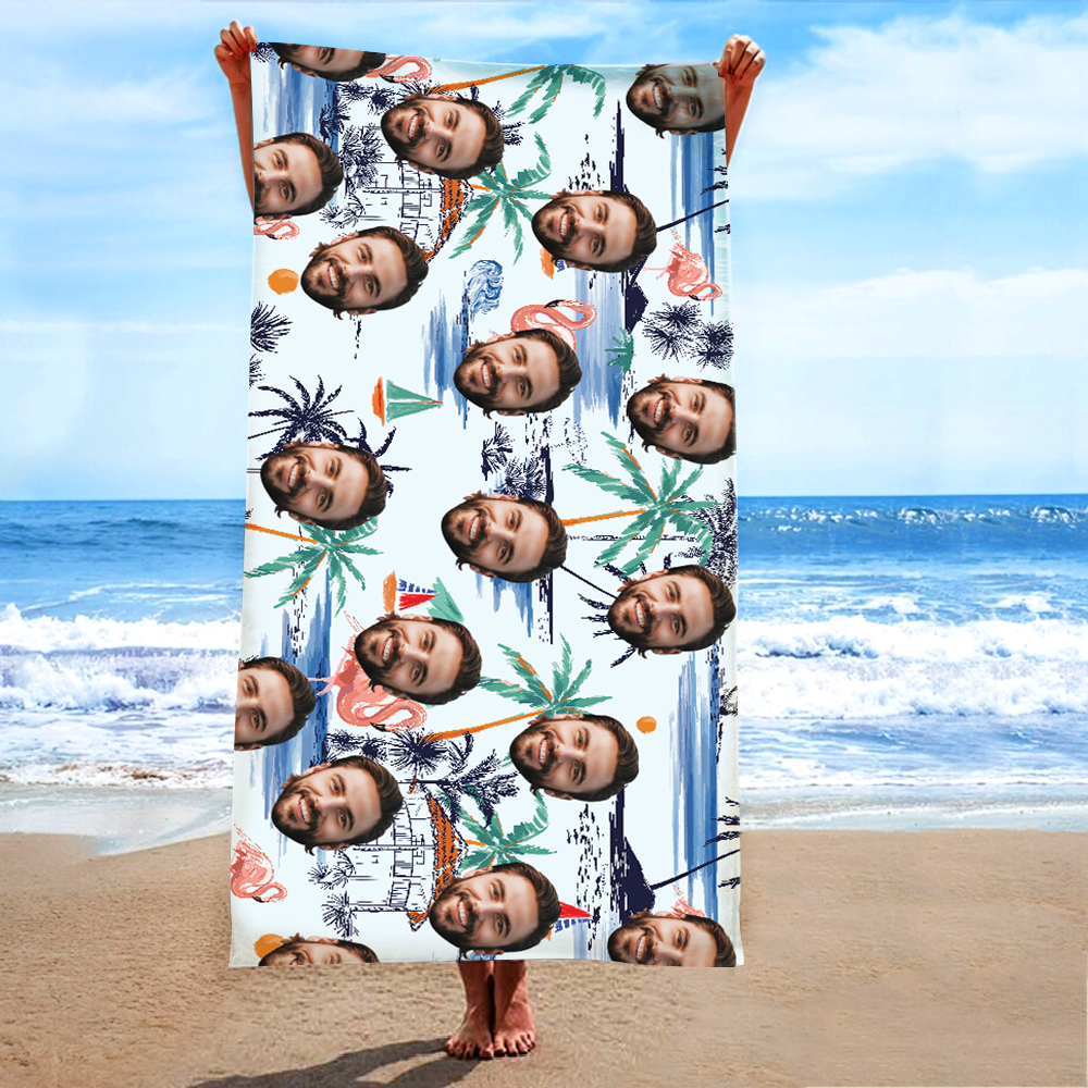Personalized Summer Beach Towels, Meaningful Gifts, Custom Photo Gifts, Summer Beach Towels