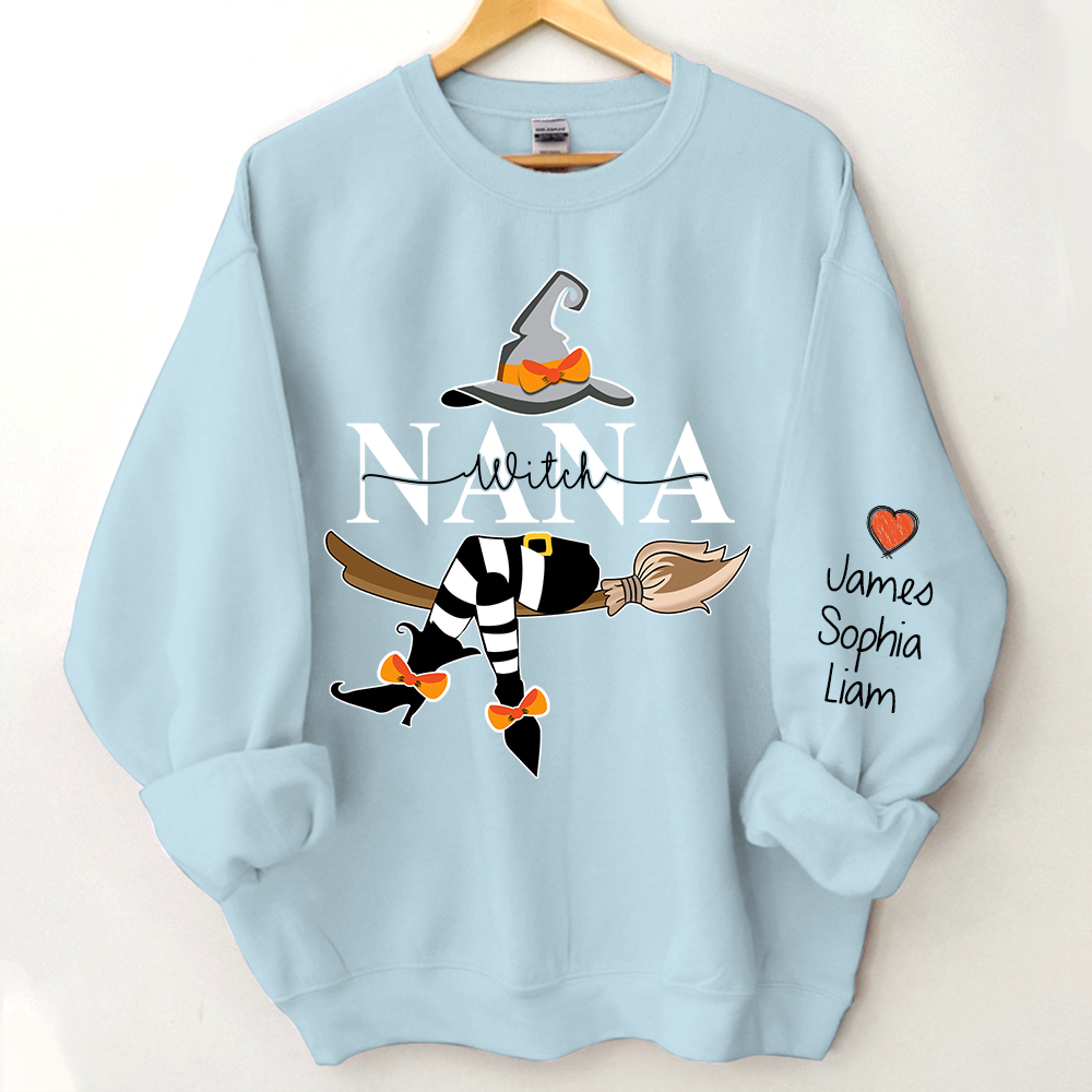 Nana Witch Halloween Sweatshirt, Nana Halloween, Grandma Gift TH