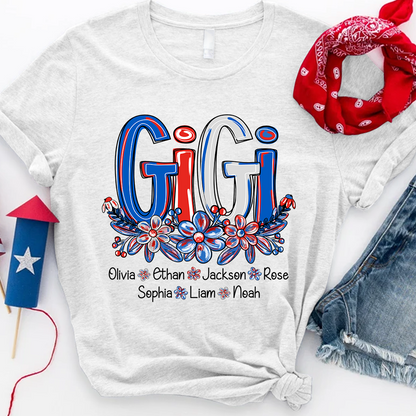 Red White Blue USA 4th July For Grandma And Kids LTP01