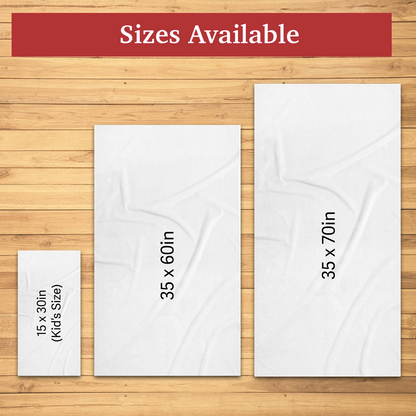 Personalized Summer Beach Towels, Custom Photo Gifts, Summer Beach Towels For Girls