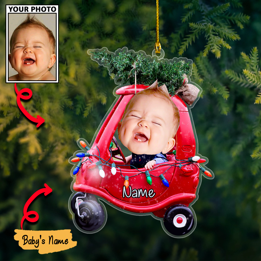 Personalized Acrylic Christmas Ornaments For Custom Car Trees Baby Photos