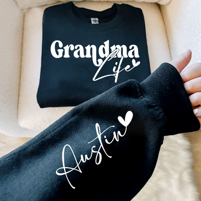 Custom Grandma Life And Heart Kid PLT01