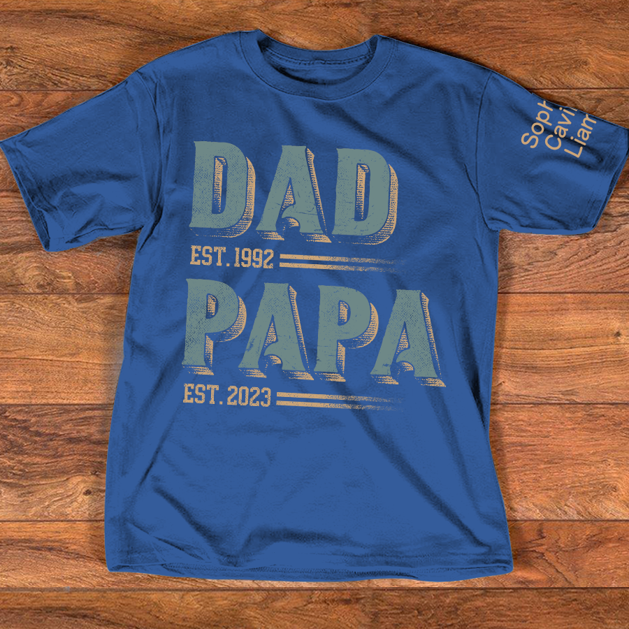 Personalized Dad Grandpa Est With Kids Father's Day