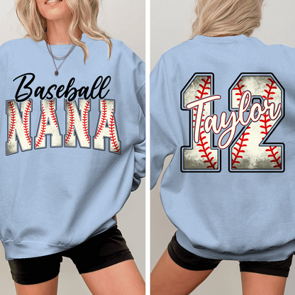 Personalized baseball Nana, Custom Baseball For Give Grandma And Kids