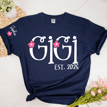 Personalized Gigi Flowers, Custom Nicknames for Grandma and Kids