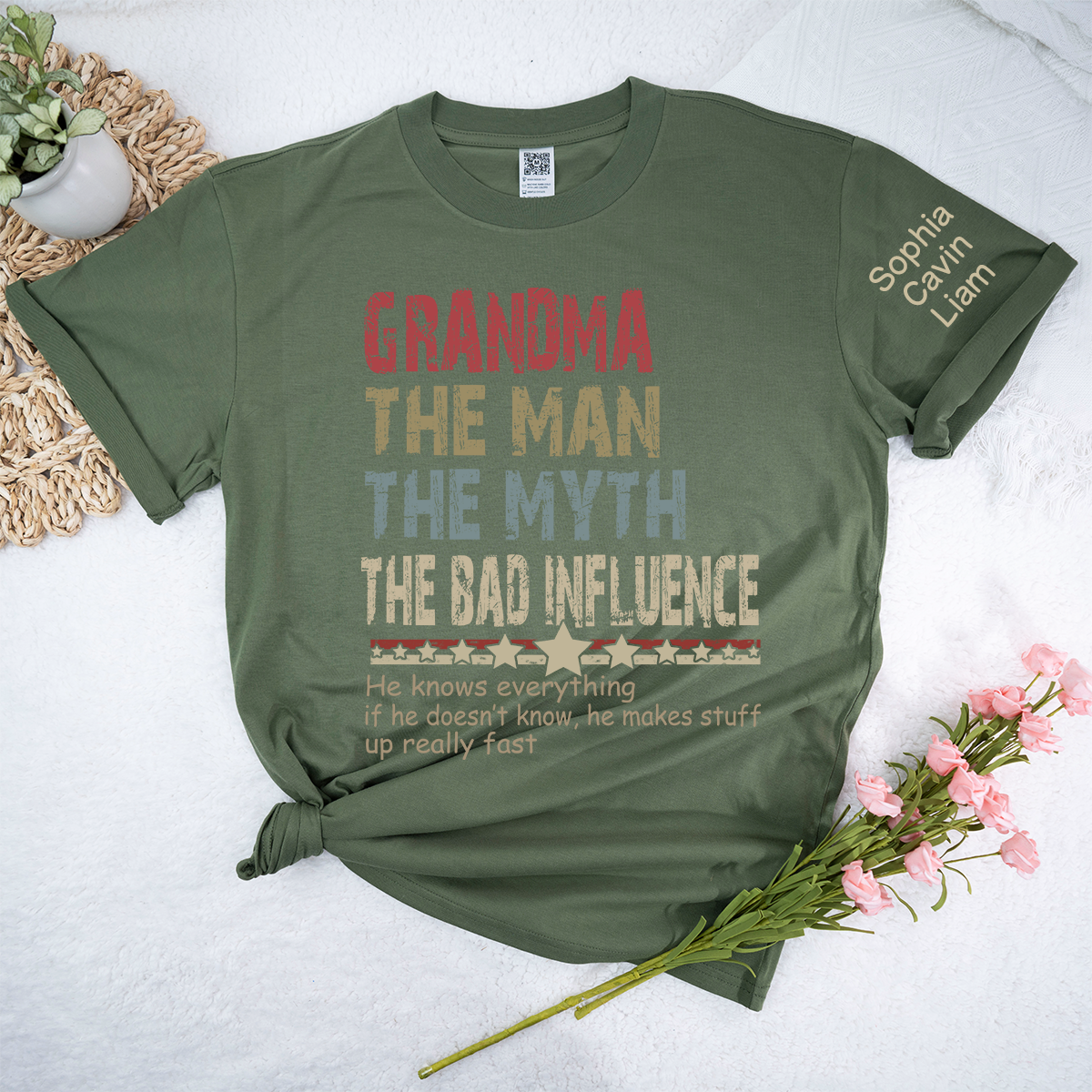 Custom Grandma Legend Influence T-Shirt