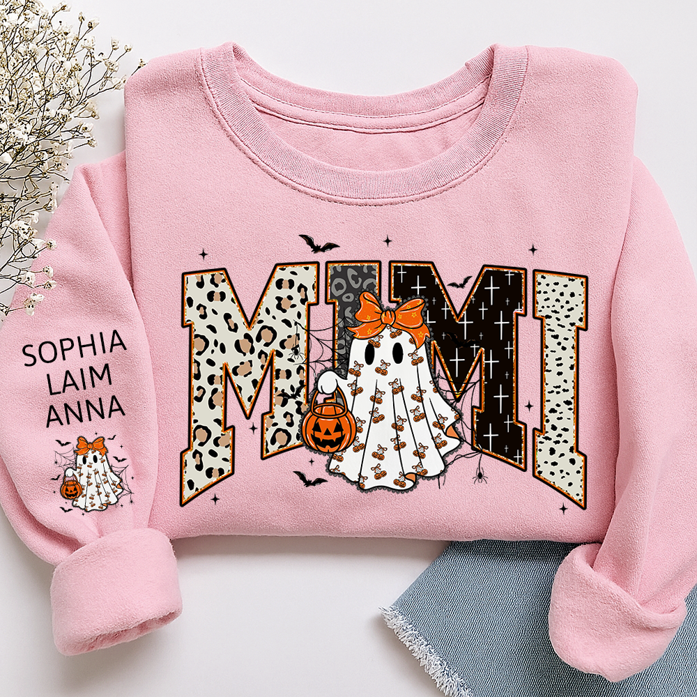 Bible Style Design, Custom Halloween Gift For Mimi And Her Grandchildren