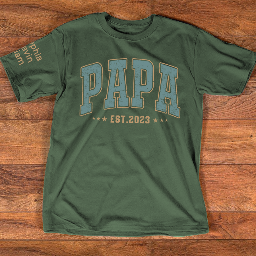 Custom Papa Est Vintage And Grandkids