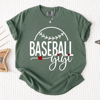 Comfort Colors® Baseball Gigi Heart, For Gift Grandma And Kids