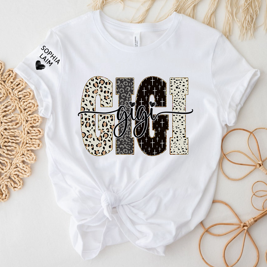 Custom Gigi Shirt Bible Style Design, Custom T-shirt Gift For Gigi And Her Grandchildren