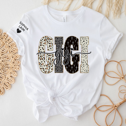 Custom Gigi Shirt Bible Style Design, Custom T-shirt Gift For Gigi And Her Grandchildren