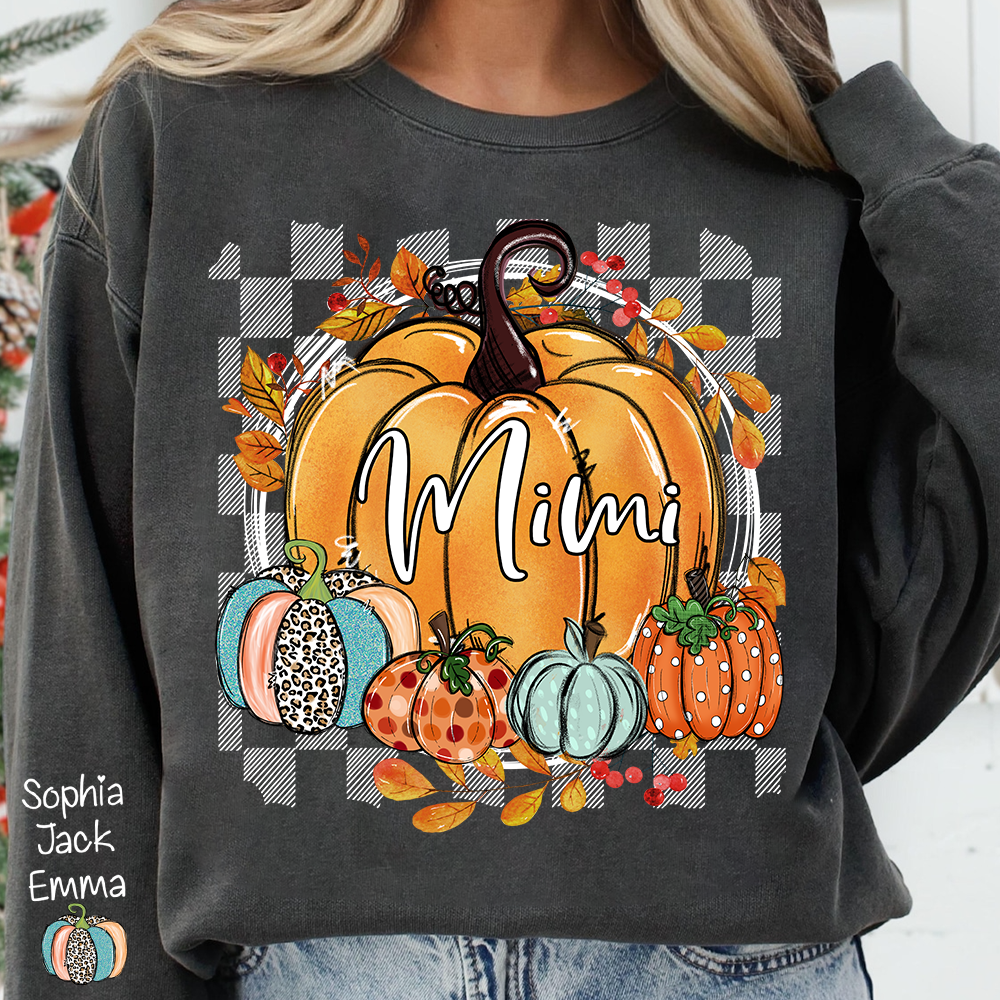 Custom Fall Pumpkin Nicknames for Mimi and Kids