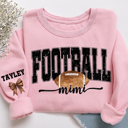 Personalized Football Mimi Sweatshirt With Grandma And Grandkids Names