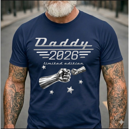 Dad Limited Edition T-Shirt – Personalized Fist Bump Design Gift for Father Papa Birthday Fathers Day