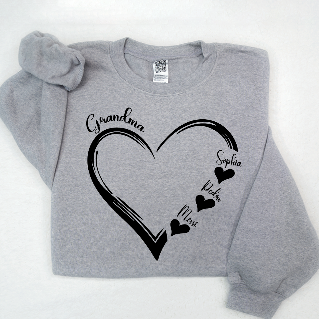 Doodle Heart Valentine For Grandma And Kids LTP01