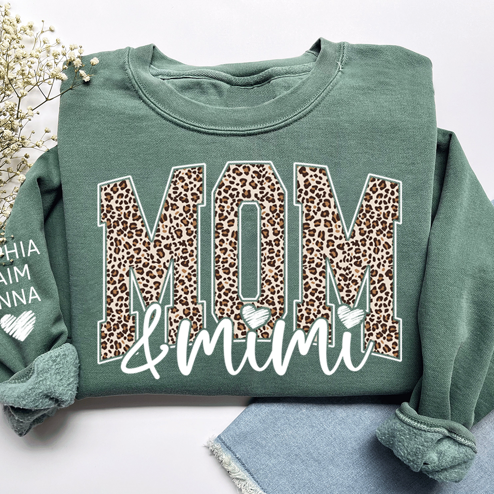 Personalized Mom & Grandma Sweatshirt, Custom Grandkids Names, Grandma Gift