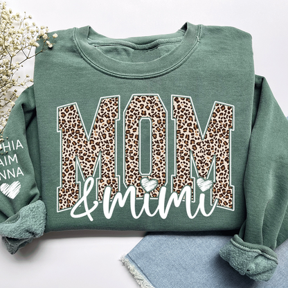 Personalized Mom & Grandma Sweatshirt, Custom Grandkids Names, Grandma Gift