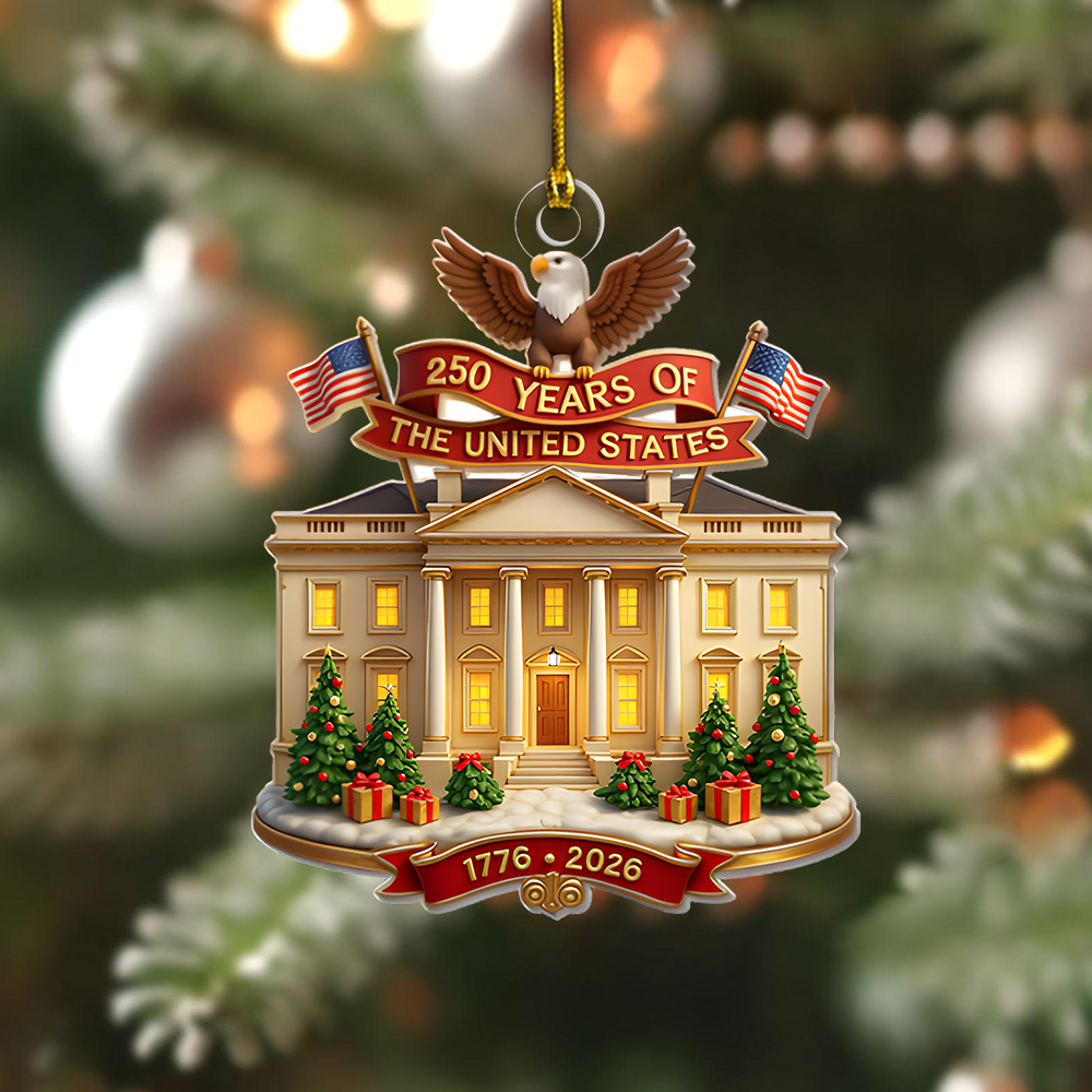 White House Christmas Ornament 2026 – 250 Years of the United States Patriotic Decoration 1776–2026