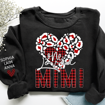 Personalized One Love Mimi Sweatshirt, Custom Grandma And Kids, Gift For Design for Valentine