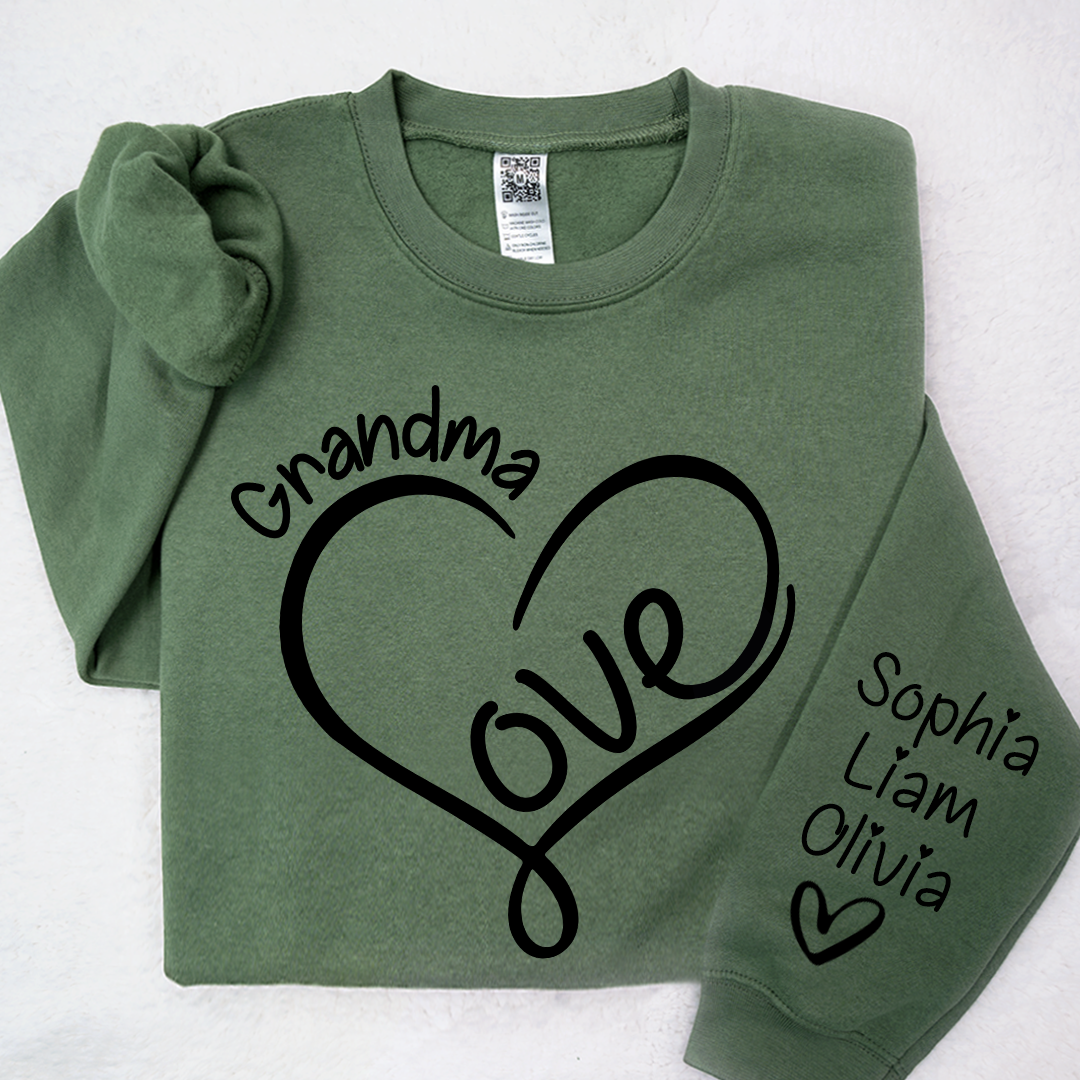 Valentine Love Heart Grandma And Kids LTP01