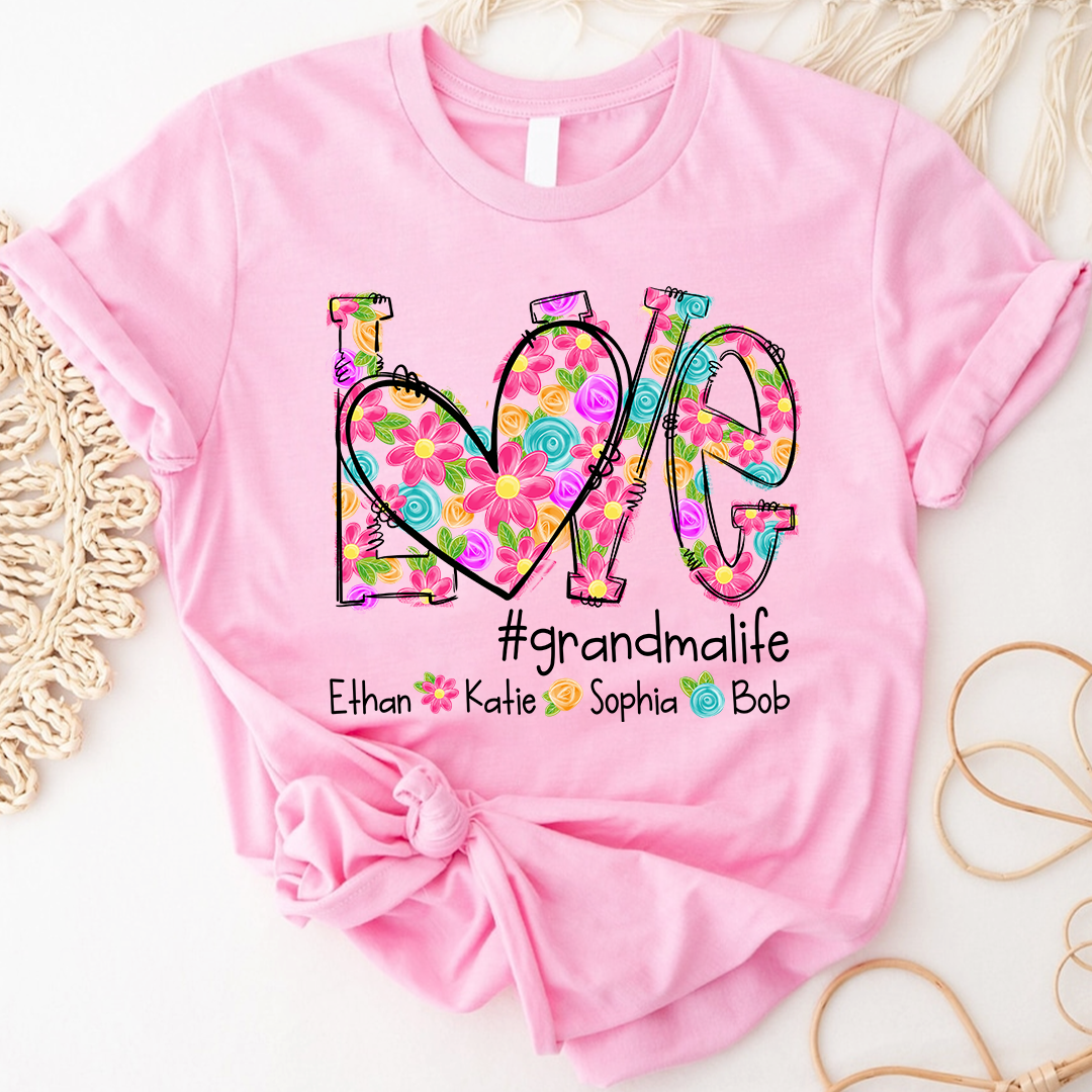 Love Artistic Colorful Gift For Grandma And Kids LTP01