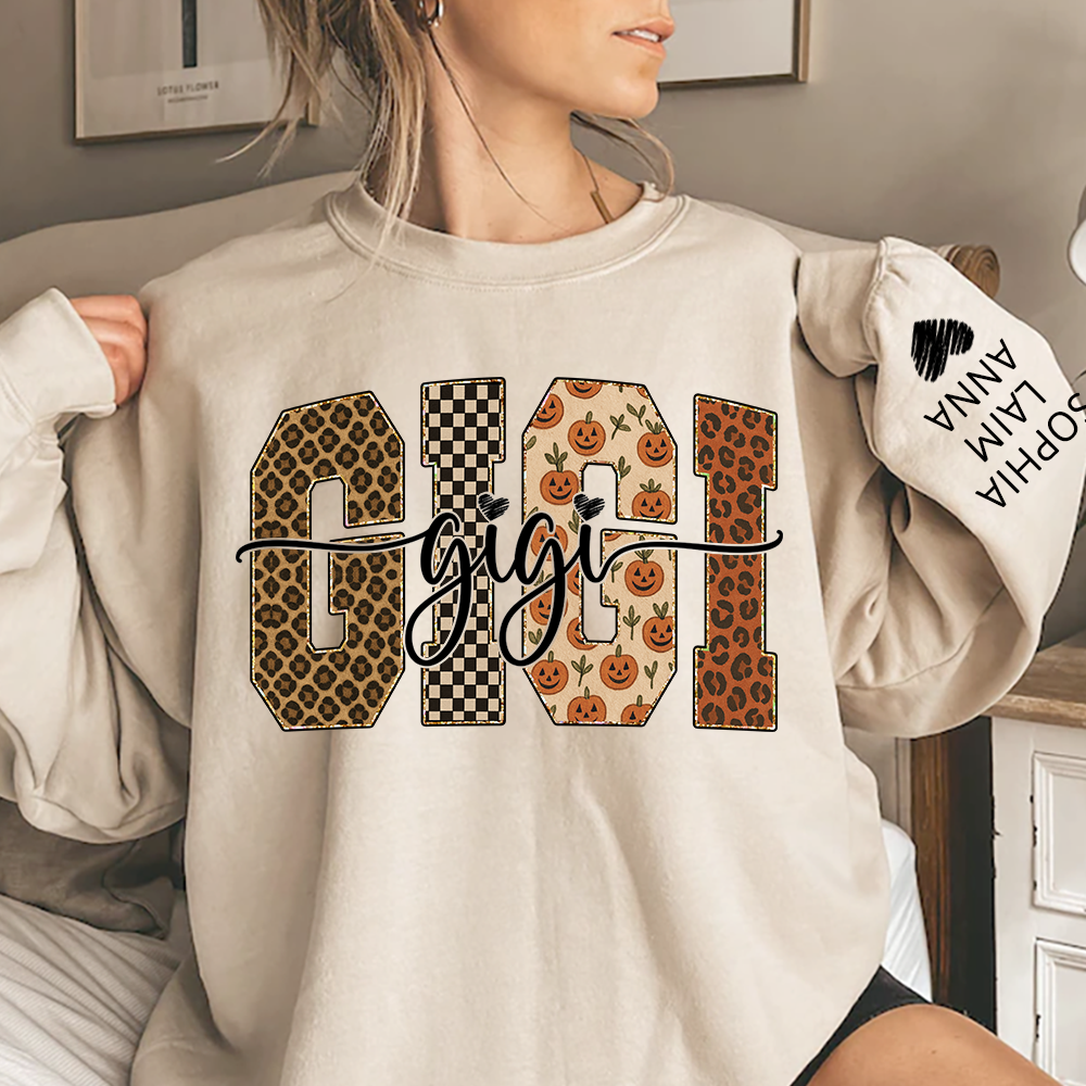 Bible Pumpkin Leopard Gigi Gifts, Custom Gifts for Gigi And Kids