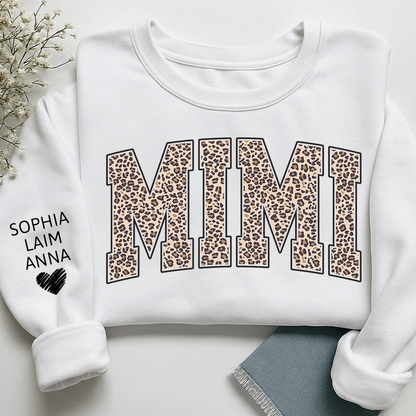 Leopard Style Design, Custom Mimi Gifts for Grandma and Kids
