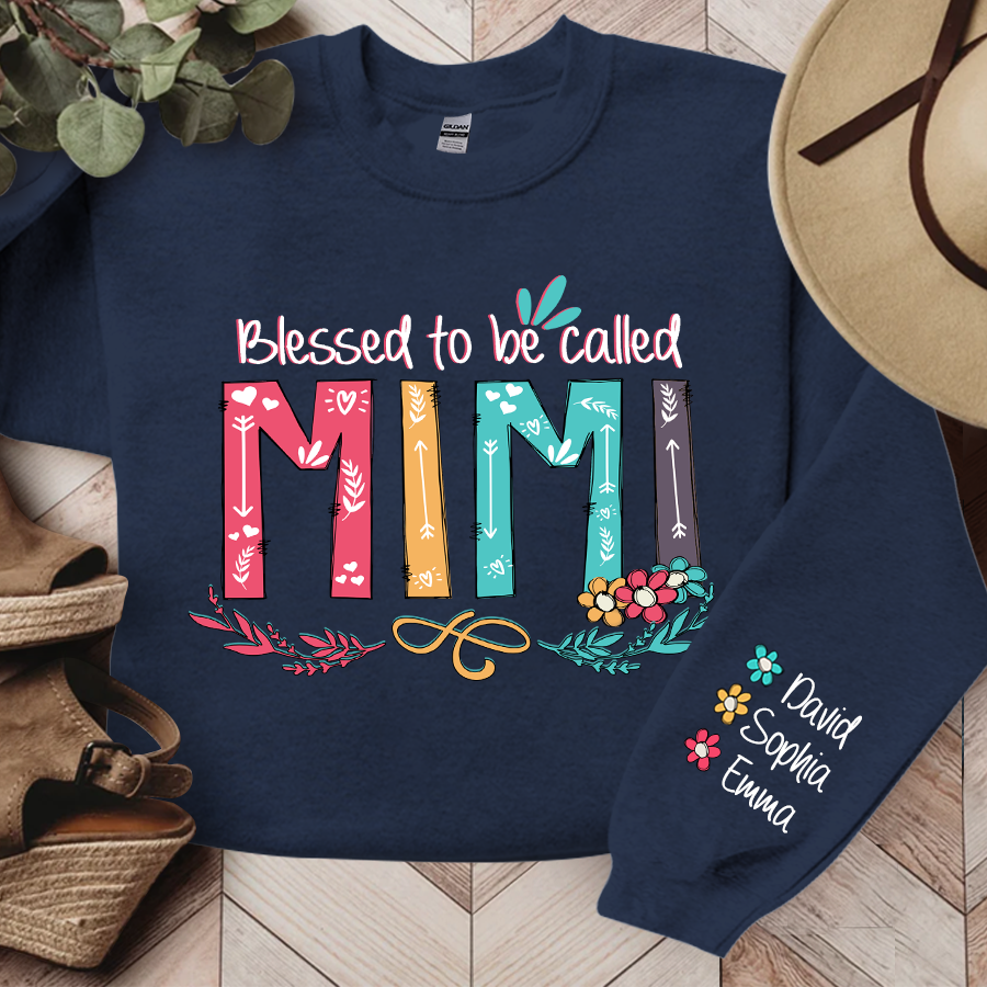 Blessed To Be Called Mimi And Grandkids TH Sweatshirt