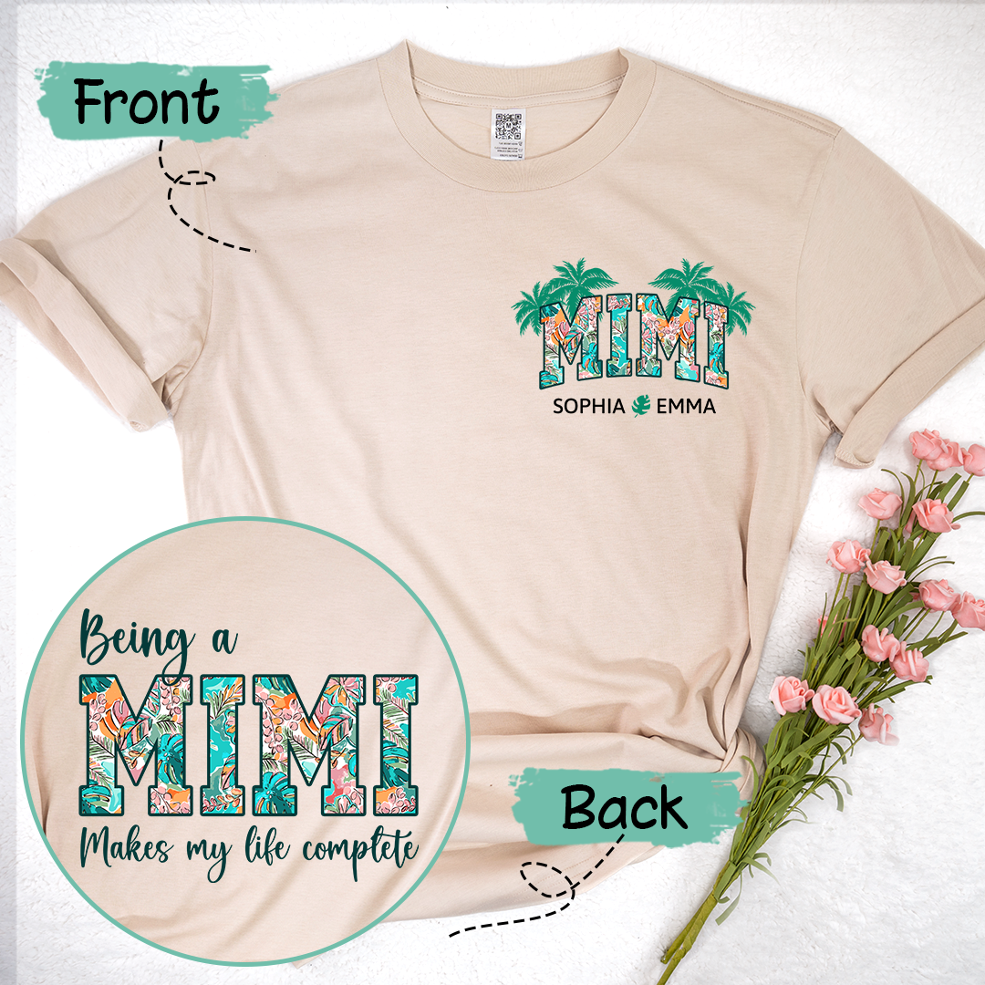 Being A Mimi Makes My Life Complete Summer With Kids TH T-Shirt