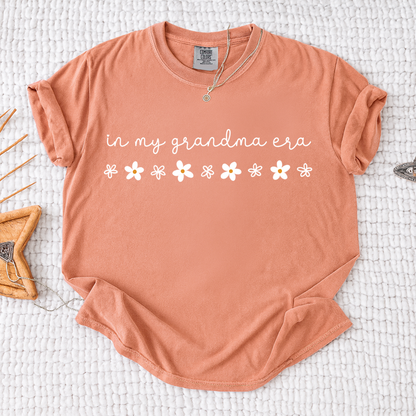 Comfort Colors® In My Grandma Era Shirt, Cute Daisy Graphic Tee for Grandma