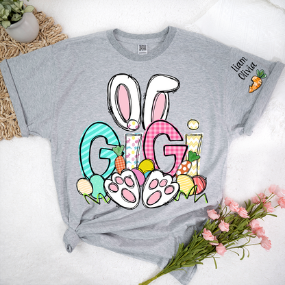 Easter Bunny Carrot Gigi And Kids LTP01 TShirt