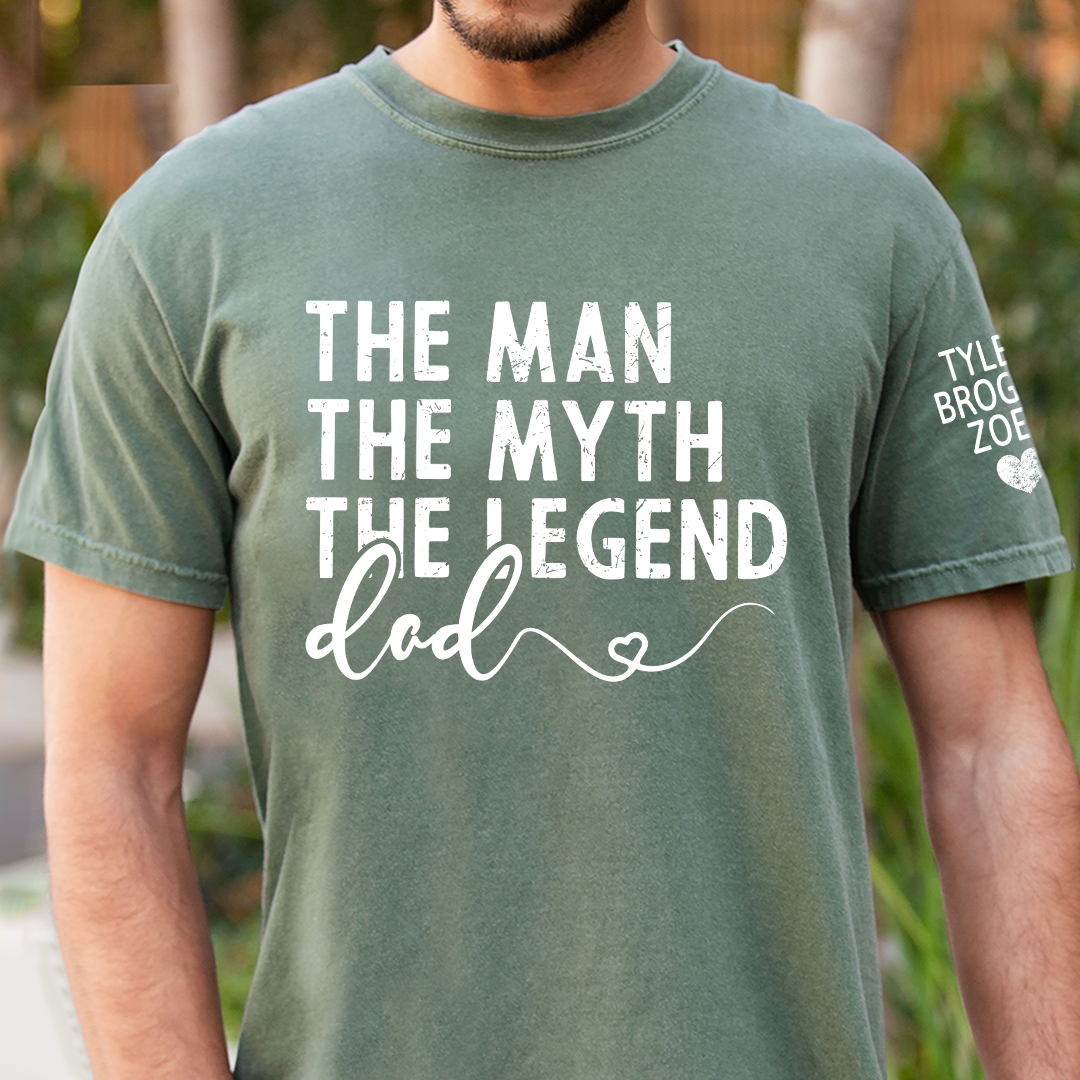 Custom The Man, The Myth, The Legend' Shirt, Personalized Gift For Dad