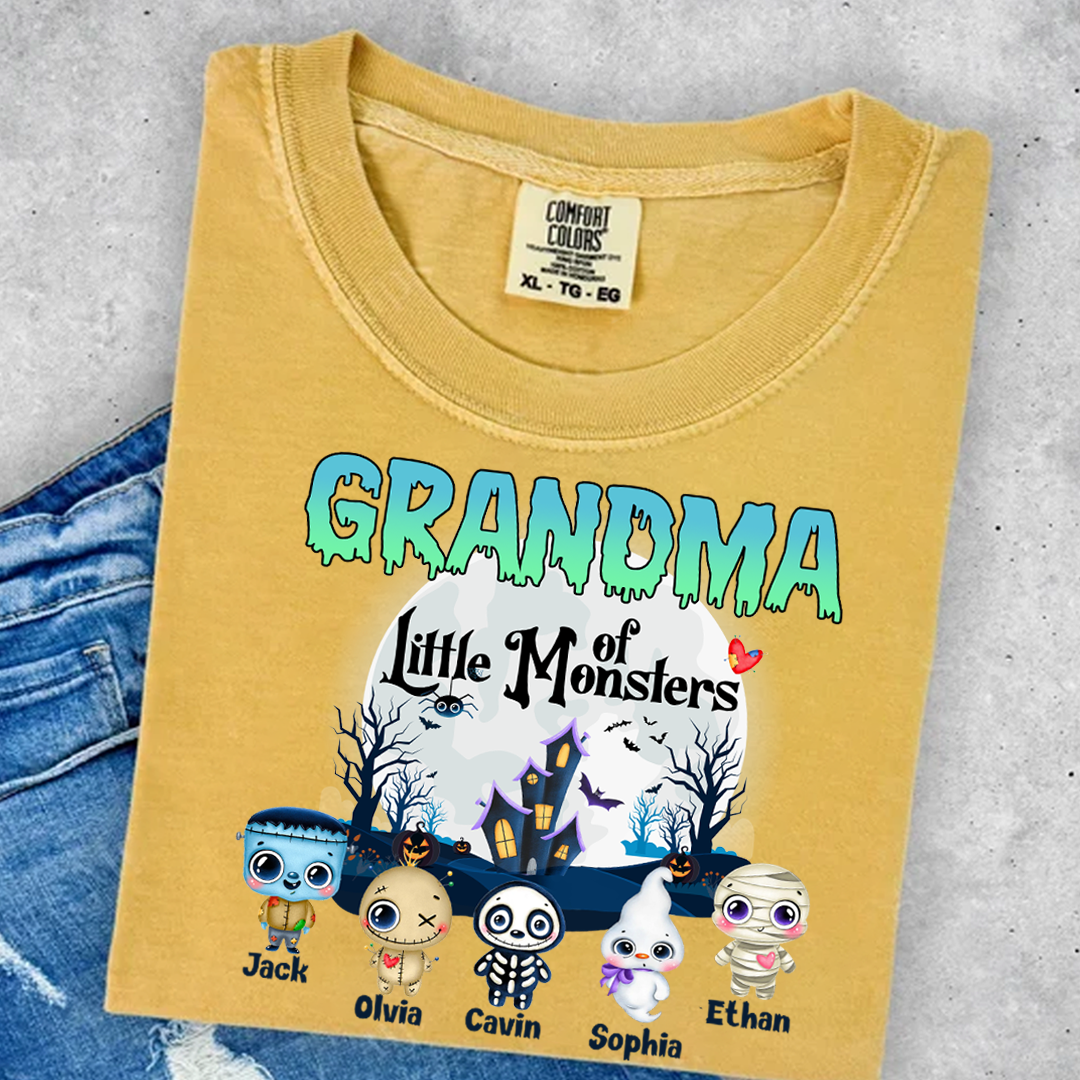 Personalized Custom Grandma Little Of Monsters cute T-Shirt